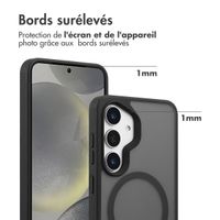 Accezz Coque Givrée Robuste avec MagSafe Samsung Galaxy S25 - Noir