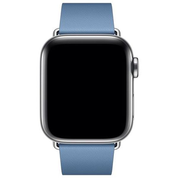 Apple Leather Band Modern Buckle Apple Watch Series 1-9 / SE - 38/40/41 mm / Series 10 - 42 mm - Taille S - Bleu