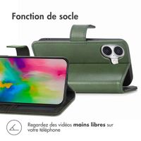 imoshion Étui de téléphone portefeuille Luxe iPhone 16 - Vert