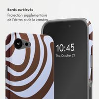 Selencia Coque arrière Vivid avec MagSafe Apple iPhone 17e / 16e - Dream Swirl Chocolate