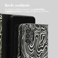 imoshion Étui de télephone portefeuille Design Samsung Galaxy A13 (4G) - Black And White