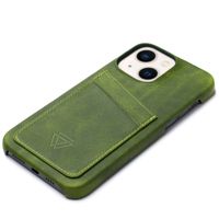 Wachikopa Coque Full Wrap C.C. avec 2 porte-cartes Apple iPhone 13 - Forest Green