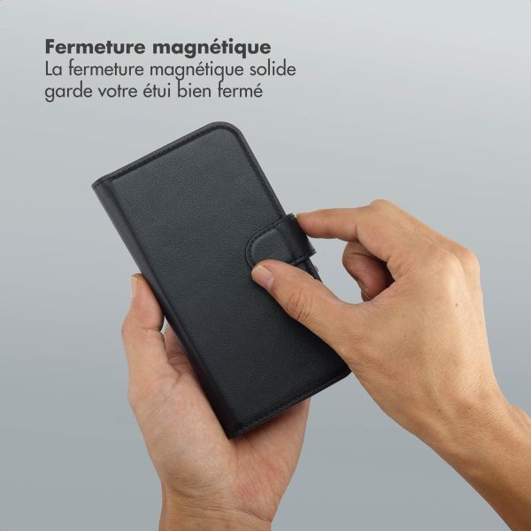 Selencia Étui portefeuille amovible Olyn avec MagSafe Apple iPhone 14 / 13 - Noir