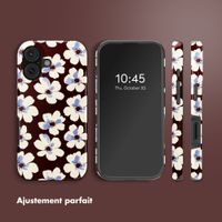 Selencia Coque arrière Vivid avec MagSafe Apple iPhone 17 - Choco Flower Pop
