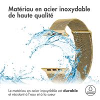 imoshion Bracelet magnétique milanais Apple Watch Series 1 - 9 / SE (38/40/41 mm) | Series 10 / 11 (42 mm) - Taille M - Doré