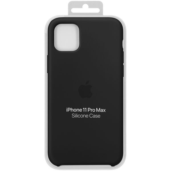 Apple Coque en silicone iPhone 11 Pro Max - Noir