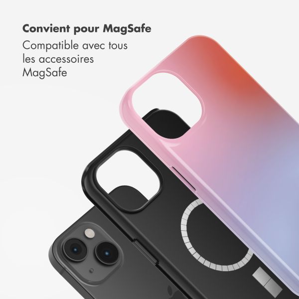Selencia Coque arrière Vivid avec MagSafe Apple iPhone 14 - Gradient Soft Blush