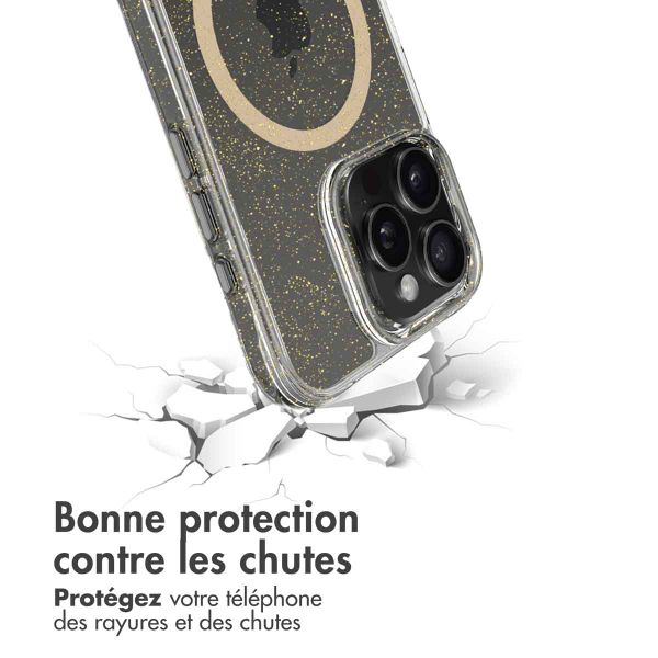 imoshion Coque Pailletée avec MagSafe iPhone 16 Pro - Dorée