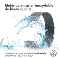 imoshion Bracelet magnétique milanais le Fitbit Charge 5 / Charge 6 - Taille S - Space Gray