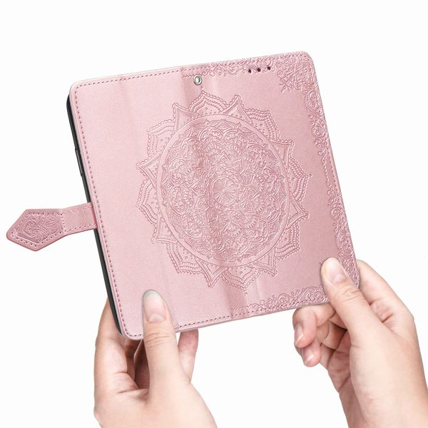 imoshion Etui de télephone Mandala Samsung Galaxy A12 - Rose Doré