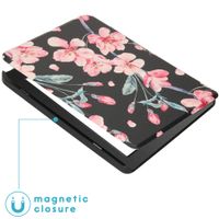 imoshion Design Slim Hard Case Sleepcover Tolino Page 2 - Blossom Watercolor Black