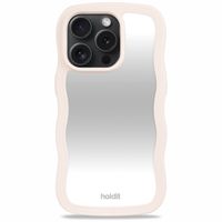 Holdit Coque Wavy iPhone 15 Pro Max - Light Beige / Mirror