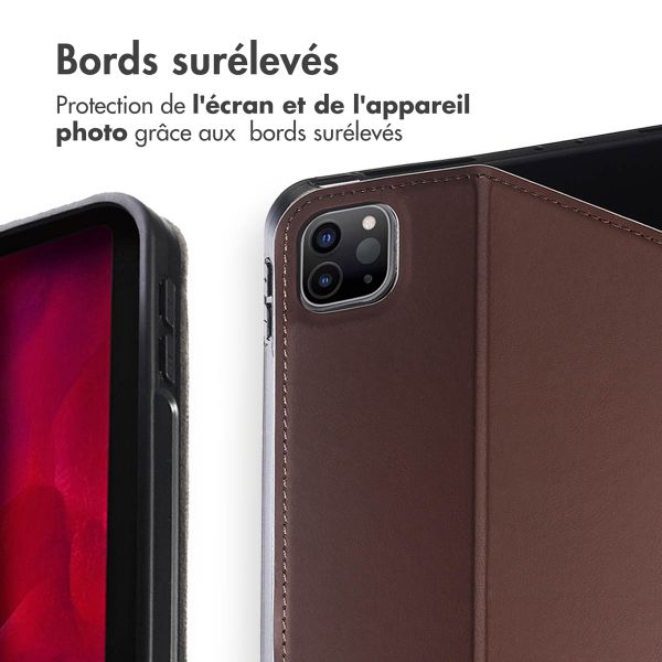 Accezz Coque tablette Classic Apple iPad Pro 12.9 (2022) / Pro 12.9 (2021) / Pro 12.9 (2020) - Marron