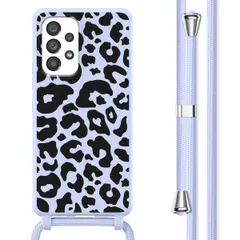 imoshion Coque design en silicone avec cordon Samsung Galaxy A53 - Animal Lila