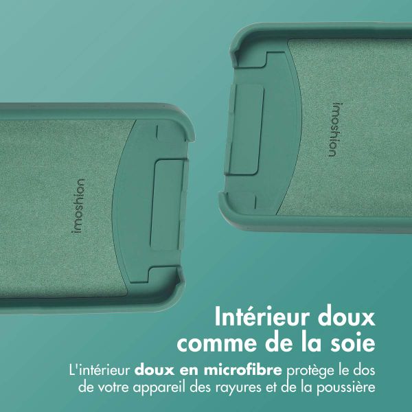 imoshion Coque arrière Color avec cordon amovible et MagSafe Apple iPhone 16e - Vert foncé