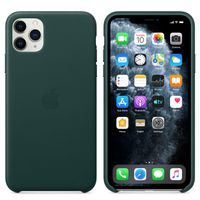 Apple Coque en cuir pour Apple iPhone 11 Pro Max - Vert forêt