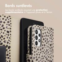 imoshion Étui de télephone portefeuille Design Samsung Galaxy A52(s) (5G/4G) - Black And White Dots