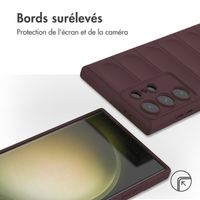 imoshion Coque arrière EasyGrip Samsung Galaxy S24 Ultra - Aubergine 