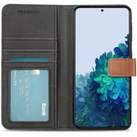 imoshion Étui de télephone portefeuille de luxe Samsung Galaxy S21 - Marron