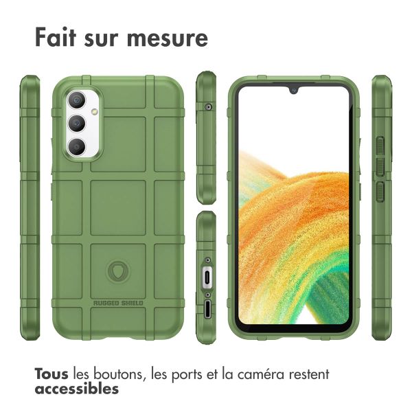 imoshion Coque Rugged Shield Samsung Galaxy A34 (5G) - Vert foncé