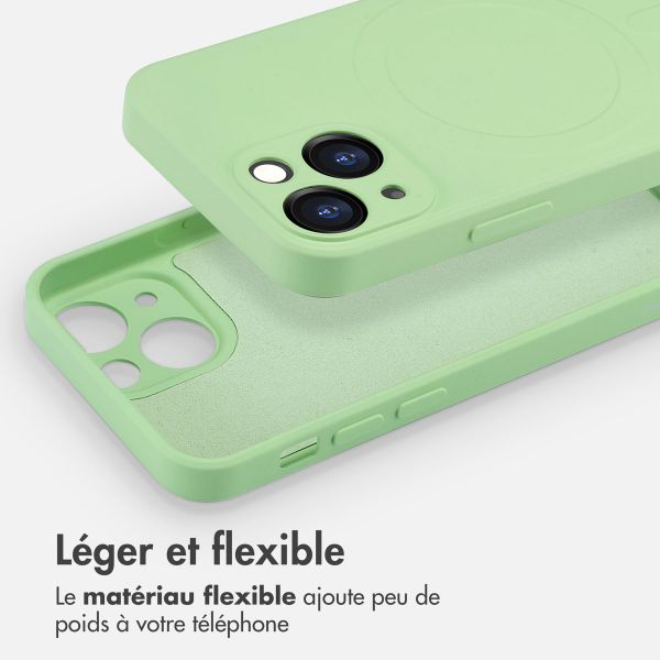 imoshion Coque Couleur avec MagSafe iPhone 13 Mini - Vert