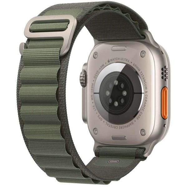 Apple Alpine Loop Band Apple Watch Series 1-10 / SE / Ultra (2) - 42/44/45/46/49 mm - Taille M - Vert