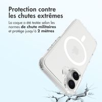 Accezz Coque arrière Xtreme Impact avec MagSafe Apple iPhone 16 - Transparent