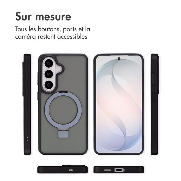 Accezz Coque Ring Stand avec MagSafe Samsung Galaxy S26 - Noir