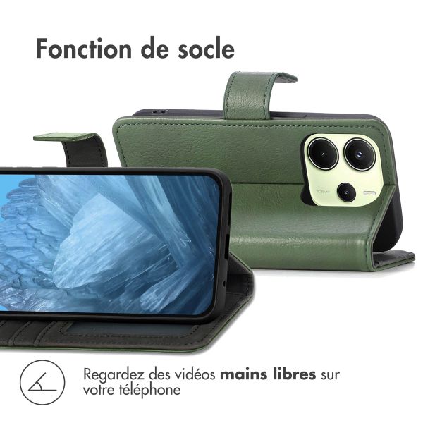 imoshion Étui de télephone portefeuille Xiaomi Redmi Note 14 (4G) - Vert