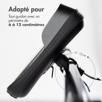 imoshion Support de téléphone pour vélo résistant aux éclaboussures avec pare-soleil - Noir