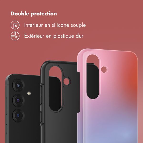 Selencia Coque arrière Vivid Samsung Galaxy S25 - Gradient Soft Blush