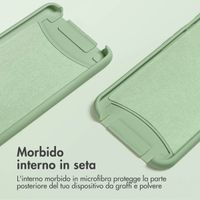imoshion Coque de couleur avec cordon amovible Apple iPhone 13 - Vert