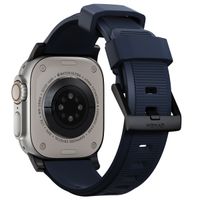 Nomad Bracelet robuste FKM Apple Watch Series 1 á 10 / SE / Ultra (2) (44/45/46/49 mm) - Noir/Bleu