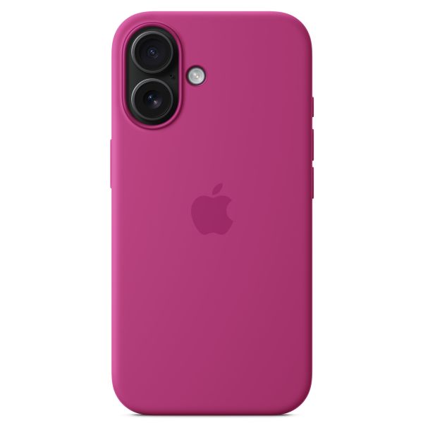 Apple Coque en silicone MagSafe iPhone 16 - Fuchsia