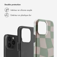 Selencia Coque arrière Vivid Tough iPhone 15 Pro Max - Groovy Sage Green