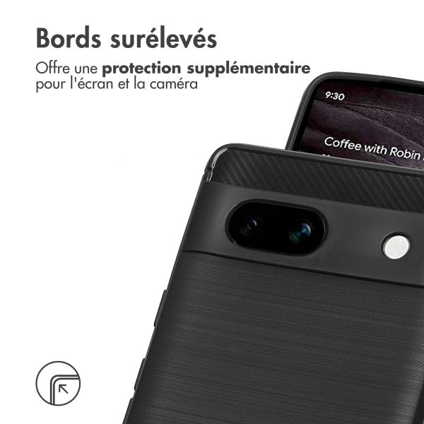 imoshion Coque Brushed Google Pixel 7a - Noir