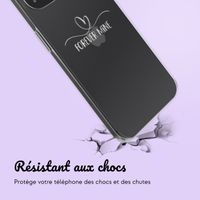 Coque personnalisée avec un cœur élégant iPhone 13 - Transparent