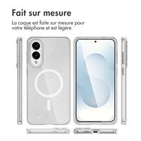 imoshion Coque Pailletée avec MagSafe Samsung Galaxy S25 Edge - Transparent