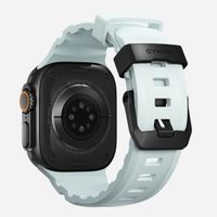 Nomad Bracelet Rocky Point Apple Watch Series 1 t/m 11 / SE / Ultra (44/45/46/49 mm) - Icy Blue Glow Black