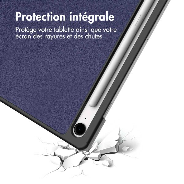 imoshion Coque tablette Trifold Samsung Galaxy Tab S10 FE Plus - Bleu foncé