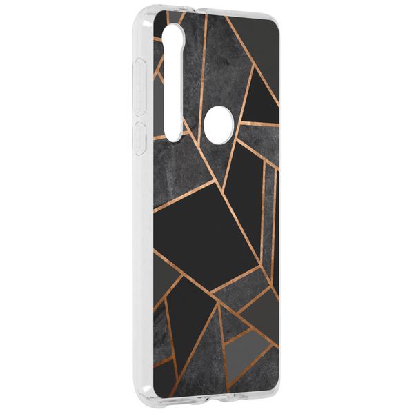 Coque Design Motorola One Macro - Black Graphic