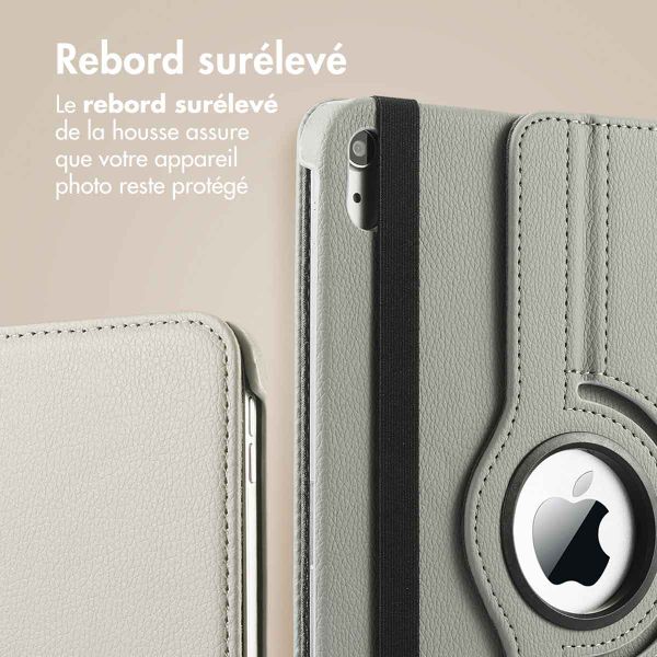 imoshion Coque tablette rotatif à 360° Apple iPad 11 (2025) 11 pouces A16 / iPad 10 (2022) 10.9 pouces - Gris