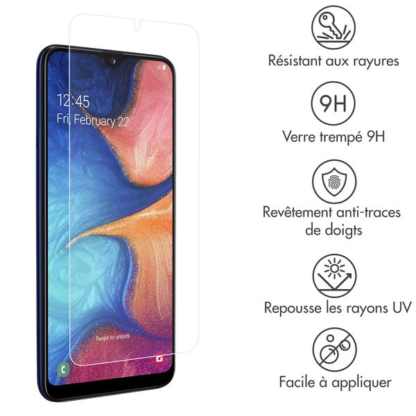 Accezz Protection d'écran en verre trempé Samsung Galaxy A20e
