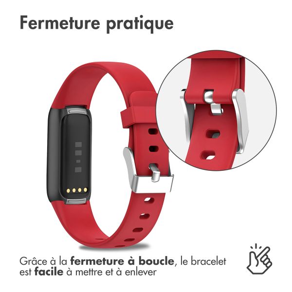 imoshion Bracelet en silicone le Fitbit Luxe - Rouge