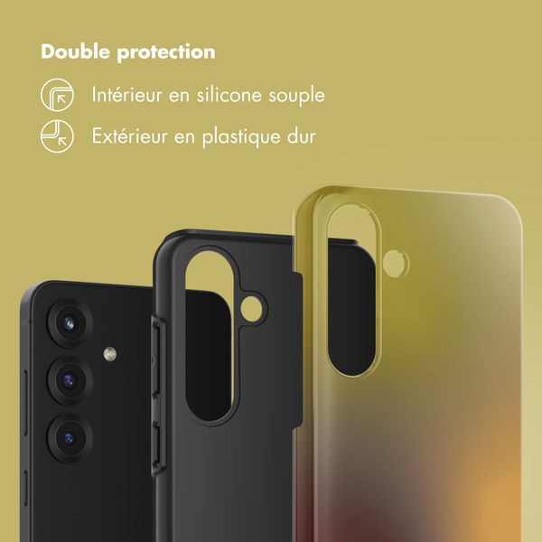 Selencia Coque arrière Vivid Samsung Galaxy S25 - Gradient Olive Dust