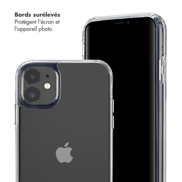 Selencia Coque arrière avec crochets amovibles Apple iPhone 11 - Transparent