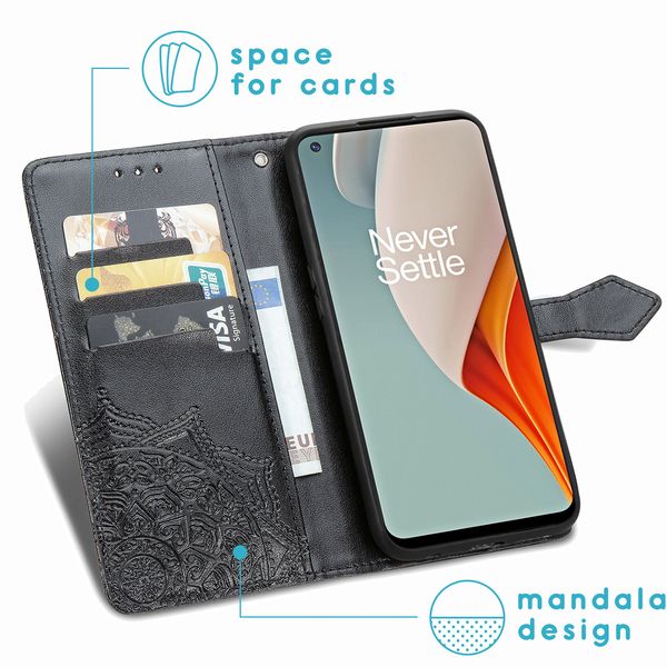 imoshion Etui de téléphone portefeuille Mandala OnePlus Nord N100