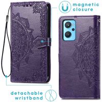 imoshion Etui de téléphone portefeuille Mandala Oppo A76 (4G) - Violet