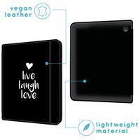 imoshion Design Slim Hard Sleepcover avec support Kobo Sage / Tolino Epos 3 - Live Laugh Love