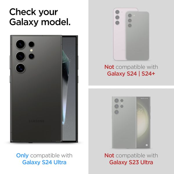 Spigen Protection d'écran en verre trempé GLAStR Privacy Applicator Samsung Galaxy S24 Ultra